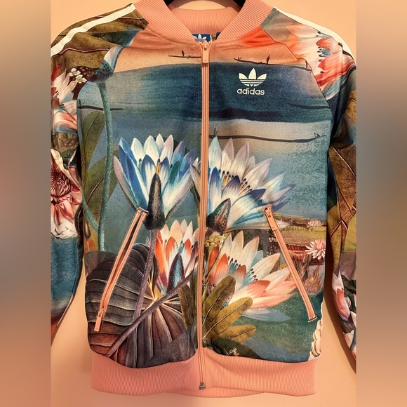 Adidas Floral Training Jacket - Picture 4 of 4